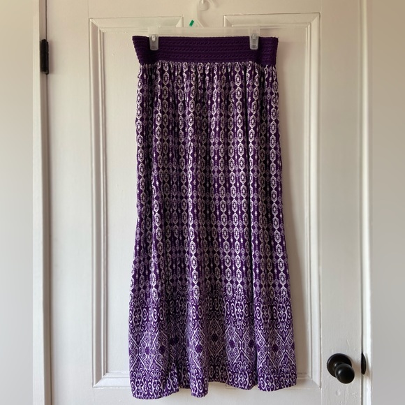🌟FREE WITH PURCHASE🌟 George purple maxi skirt with elastic waist - Picture 3 of 3